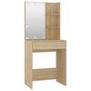vidaXL Dressing Table Set with LED Sonoma Oak Engineered Wood