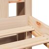 vidaXL Bookcase Bed without Mattress 135x190 cm Double Solid Wood Pine