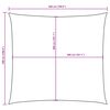 vidaXL Sunshade Sail Oxford Fabric Square 5x5 m Cream