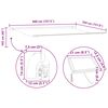 vidaXL Retractable Awning Manual Multicolour 400 x 350 cm Fabric