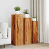 vidaXL 3 Piece Plant Stands Solid Acacia Wood Brown