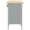 vidaXL Work Cabinet with Drawer 3 pcs Black and Grey 150 x 55 x 85 cm