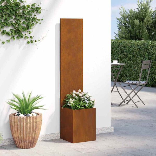vidaXL Garden Privacy Screen Rusty 50 x 32 x 150 cm Weathering steel