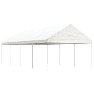 vidaXL Gazebo with Roof White 8.92x4.08x3.22 m Polyethylene