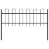 vidaXL Garden Fence Grey 3.4 x 0.6 m Powder-coated steel