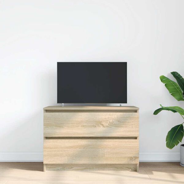 vidaXL TV Cabinet Sonoma Oak 80x35x54 cm Engineered Wood