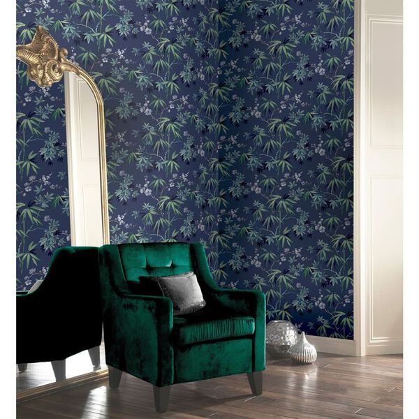 DUTCH WALLCOVERINGS Wallpaper Jasmine Garden Blue