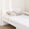 vidaXL Bed Frame with Mattress White 80 x 200 cm Solid Pine Wood