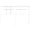 vidaXL Metal Headboard White 135 cm