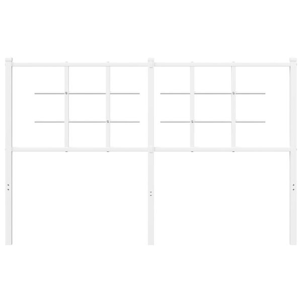 vidaXL Metal Headboard White 135 cm