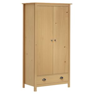 vidaXL Wardrobe | Honey brown | Solid pine wood | Standard | Wardrobe