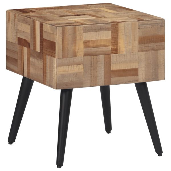 vidaXL Side Table 40x40x45 cm Solid Reclaimed Teak