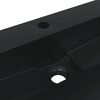 vidaXL Wash Basin 50x38x11 cm Mineral Cast/Marble Cast Matt Black