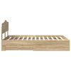 vidaXL Bed Frame with Drawer Sonoma Oak 120 x 200 cm Engineered Wood