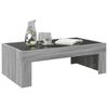 vidaXL Coffee Table with Infinity LED Grey Sonoma 90x50x30 cm
