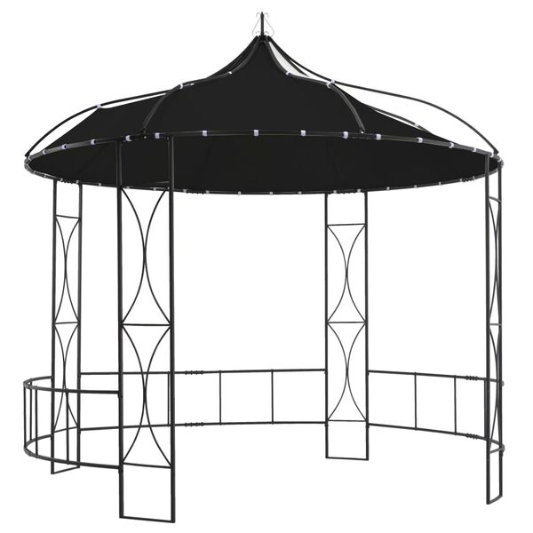 vidaXL Gazebo 300x290 cm Anthracite Round