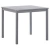 vidaXL Garden Table Grey 80x80x74 cm Solid Acacia Wood