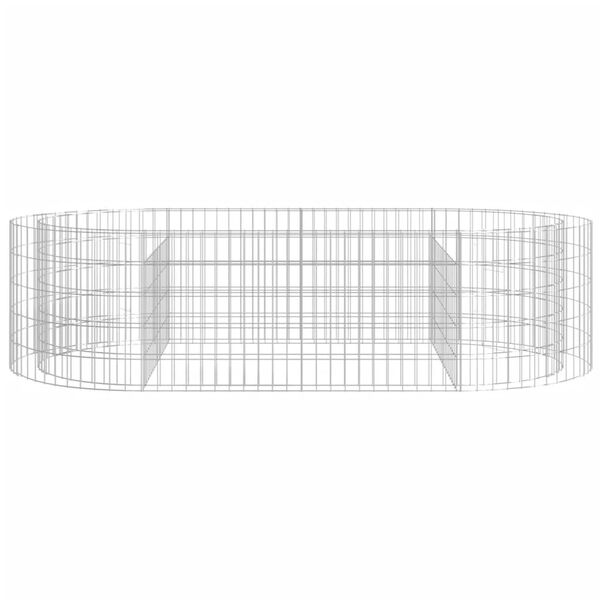 vidaXL Gabion Raised Bed Galvanised Iron 200x100x50 cm