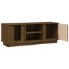 vidaXL TV Cabinet Honey Brown 110x35x40.5 cm Solid Wood Pine