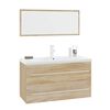 vidaXL 3 Piece Bathroom Furniture Set Sonoma Oak