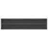 vidaXL Wall Shelves 2 pcs 100x23.5x3 cm Black Stainless Steel