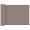 vidaXL Balcony Privacy Screen 150 x 600 cm Fabric with PU Coated Taupe