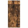 vidaXL Wall-Mounted Coat Rack with Shelf Smoked Oak 40 x 10 x 90 cm