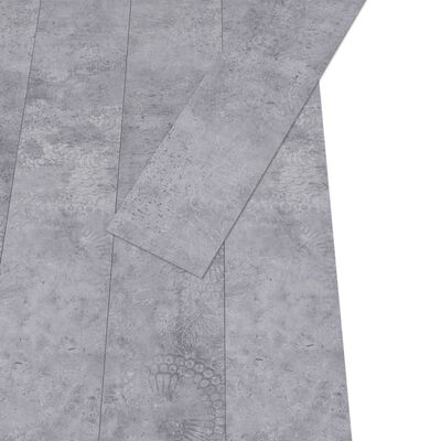 vidaXL Non Self-adhesive PVC Flooring Planks 5.26 m² 2 mm Cement Grey