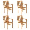 vidaXL 5 Piece Garden Dining Set Solid Teak Wood
