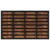 vidaXL Door Mat Rectangular 45x75 cm Rubber and Coir