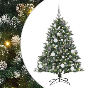 vidaXL Artificial Christmas Tree with 150 LEDs with Stand Green 120 cm