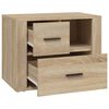 vidaXL Bedside Cabinet Sonoma Oak 60x36x45 cm Engineered Wood