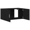 vidaXL Wall Cabinet Black Oak 80x39x40 cm Engineered Wood
