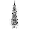 vidaXL Artificial Christmas Tree with 150 LEDs with Stand White 150 cm
