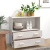 vidaXL Sideboard HAMAR White 85x35x80 cm Solid Wood Pine
