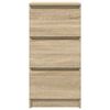 vidaXL Sideboard Sonoma Oak 37.5x35x76 cm Engineered Wood