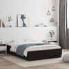 vidaXL Bed Frame with Drawers without Mattress Black 120x190 cm Small Double