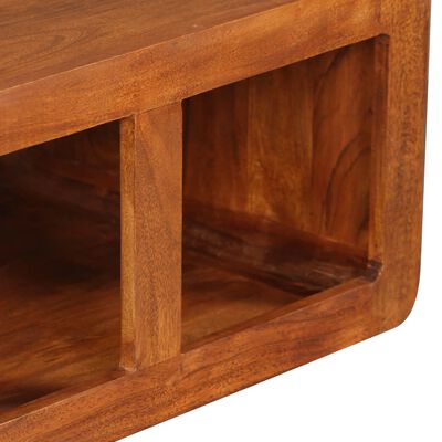 vidaXL Coffee Table Solid Wood with Honey Finish 90x50x30 cm