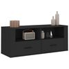 vidaXL TV Cabinet Black 100x35x40 cm Engineered Wood