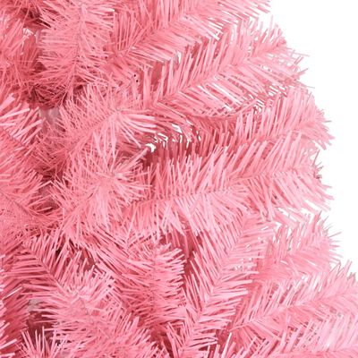 vidaXL Artificial Christmas Tree with Stand Pink 180 cm PVC