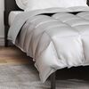 vidaXL Winter Duvet Silver 200 x 155 cm Satin and Microfiber