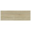 vidaXL Bookshelf Boards 4 pcs Sonoma Oak 60x20x1.5 cm Engineered Wood