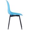 vidaXL Dining Chairs 6 pcs Blue PP