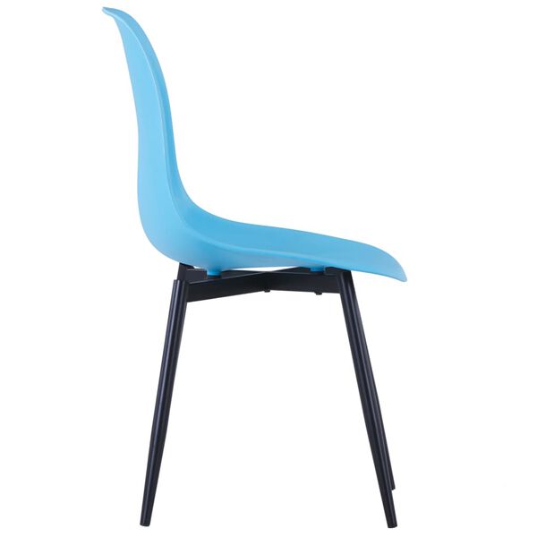 vidaXL Dining Chairs 6 pcs Blue PP