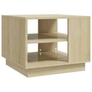 vidaXL Coffee Table Sonoma Oak 55x55x43 cm Engineered Wood