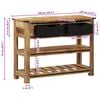 vidaXL Console Table 100x35x75 cm Solid Wood Mango