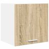 vidaXL Hanging Cabinet Sonoma Oak and White 40 x 31 x 40 cm