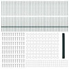 vidaXL Fence with Post Green 1.4 x 100 m Steel and PVC