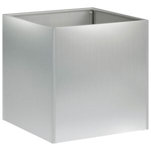 vidaXL Garden Planter Silver 35 x 35 x 35 cm Galvanised Steel