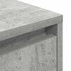 vidaXL Bedside Cabinet with LED Lights&nbsp;Concrete Grey 38x34x65 cm